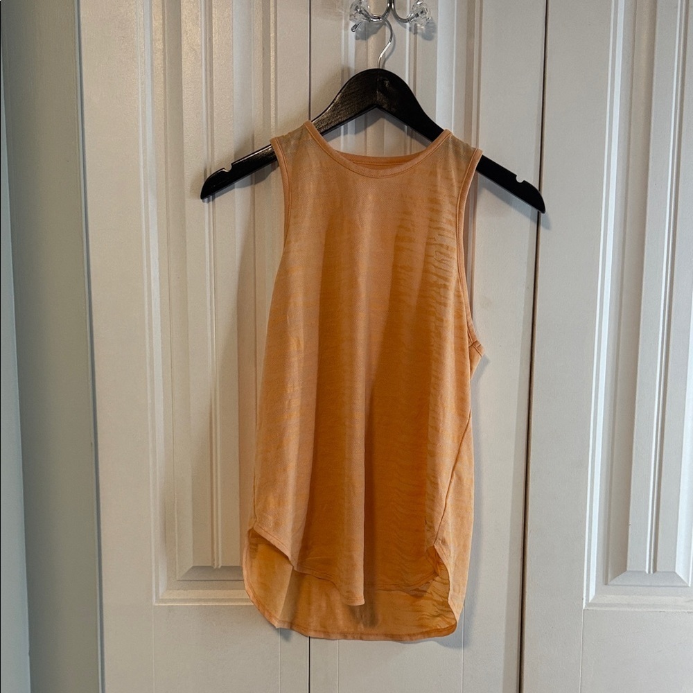 Shambhala | melon Orange peachy Tank Top semi sheer medium
